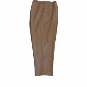 Nikki 20 W Tan Elastic Waist Pants With Pockets